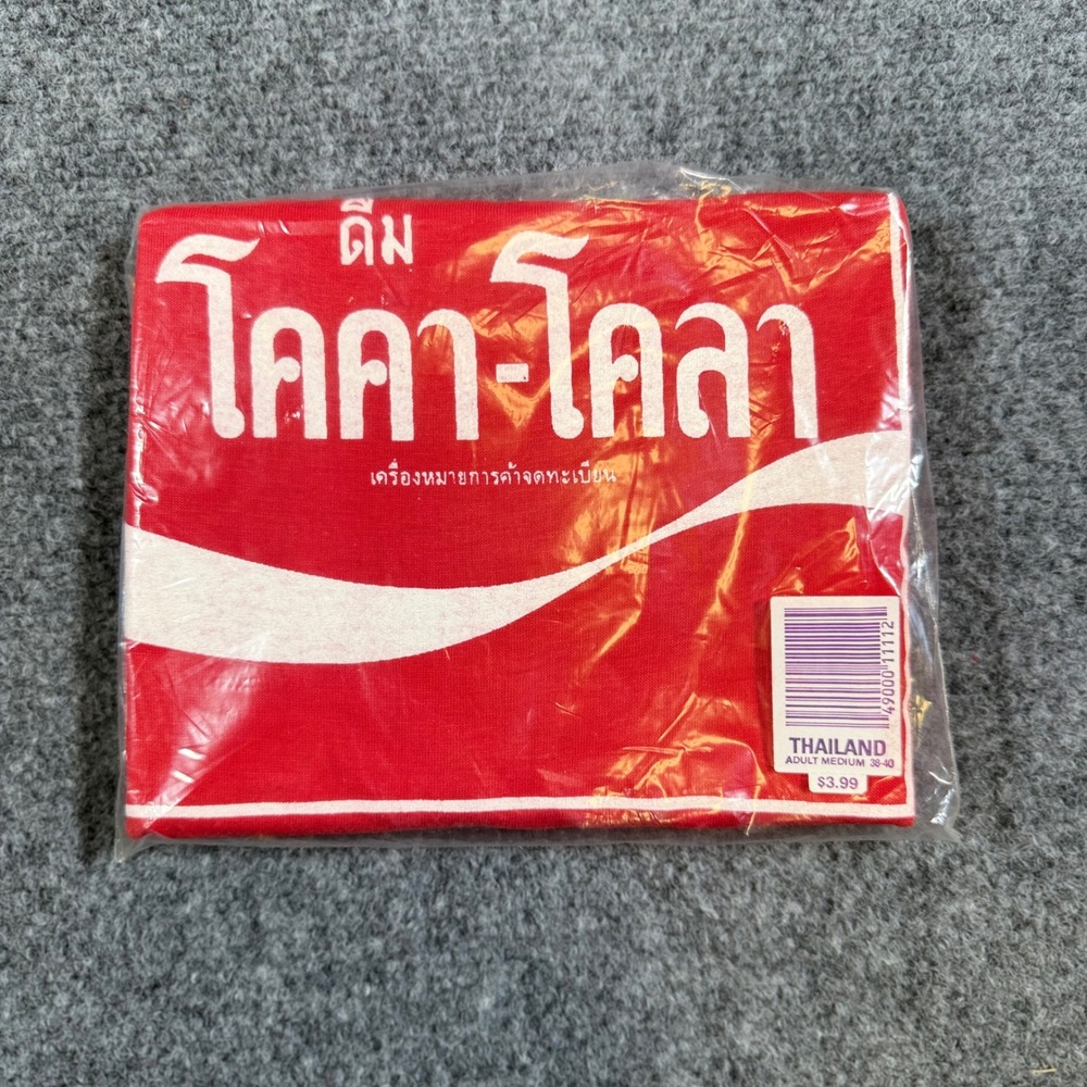 1980s Thailand Coca-Cola Double-Sided Shirt Sport-T Stedman Single Stitch New